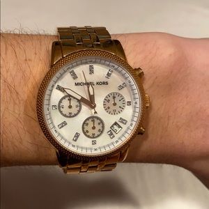 Rose gold Michael Kors watch